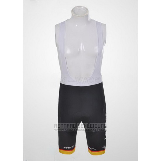 2011 Fahrradbekleidung Trek Leqpard Champion Deutschland Shwarz und Gelb Trikot Kurzarm und Tragerhose - zum Schließen ins Bild klicken